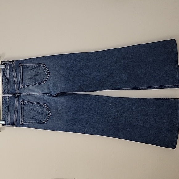 MotherThe Roller Mid-Rise Wide-Leg Jeans Riding The Cliffside Size 28 - Picture 9 of 16